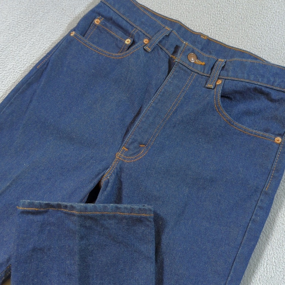 Levis 517 Bootcut Jeans Mens 34x30 (Fits 33x31) Blue Vintage 91 USA Rigid Indigo